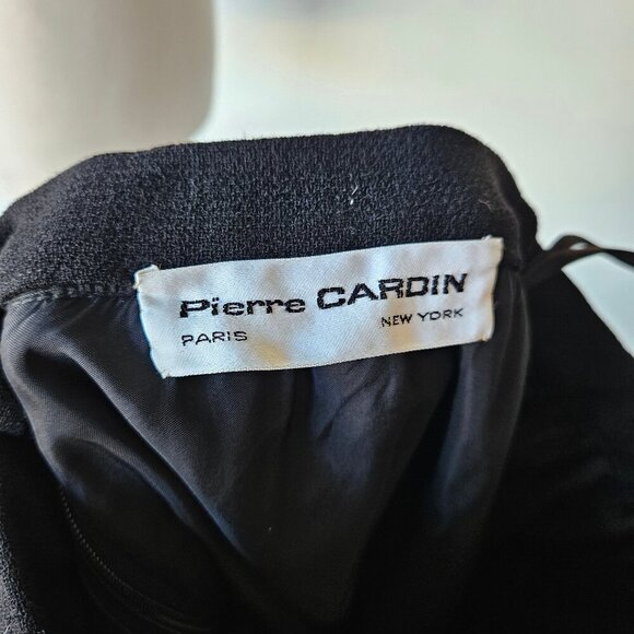 Pierre Cardin 1969 Space Age Collection Black Gold Gromets Maxi Skirt 60s Medium - Picture 2 of 8